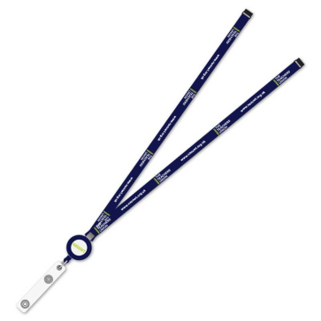 RPET Sublimation Badge Reel Lanyard 
