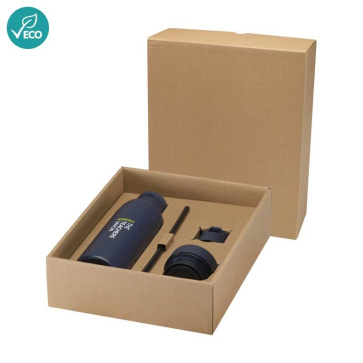 RCS Double Walled Water Bottle With 3 Piece Lid Set 650ml