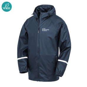 PU Waterproof Jacket with Reflective Bands