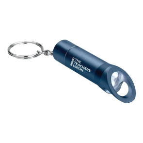 Metal LED Torch Key Ring With Bottle Opener